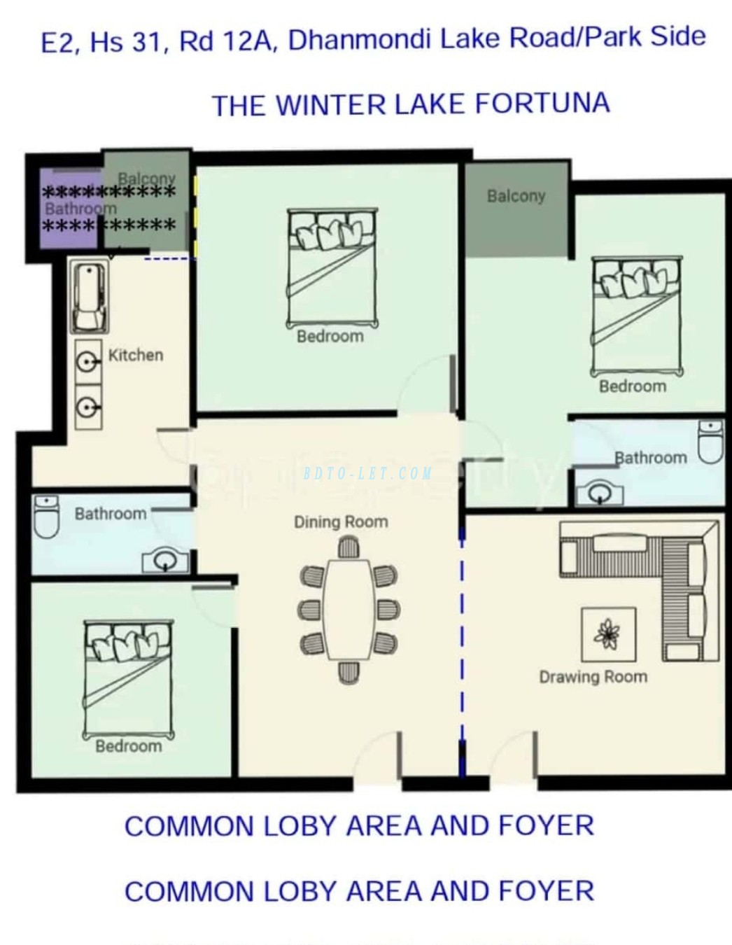Flat / Apartment Rent At Dhanmondi